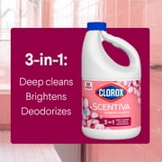 (6 pack) Clorox Scentiva Scented Bleach, Cherry Blossom & Peach, 81 fl oz