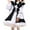 Black, variant on JBXKXYW Summer Dresses For Women 2024 Women'S Fashion Maid Outfit Cute Maid Outfit Costume Dress Set Womens Dresses (Pink,M)