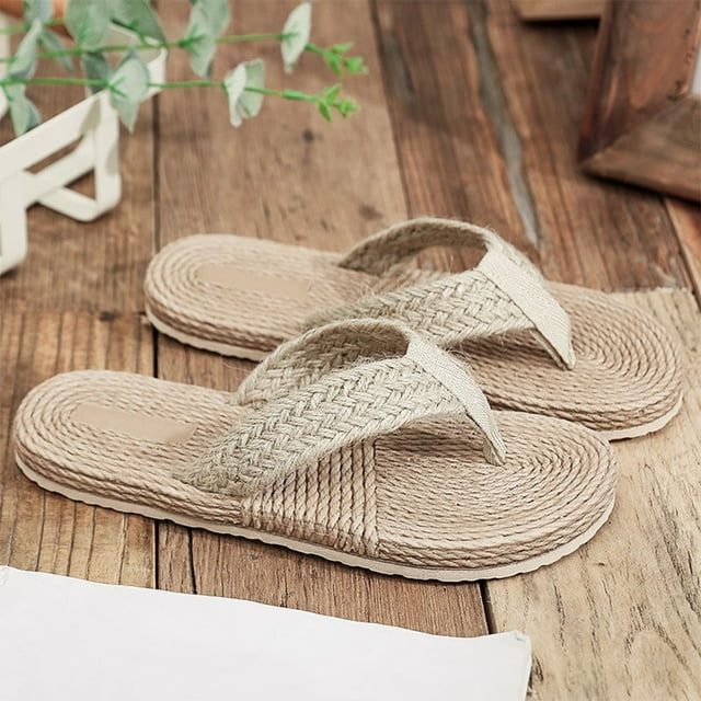 ADDHAT 1Par Sandalias Para Casa Estilo Japonés Con Suela Plana Antideslizante En Color