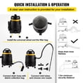 thumbnail image 3 of KFFKFF Pool Vacuum, 1400W Power, Dual Mode Operation, 120V with 15ft Cord, Includes 4 Extension Poles, 4 Brushes, and a Filter Bag for Versatile Above Ground Cleaning, 3 of 9