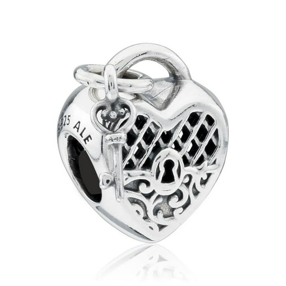 Pandora Sterling Silver Love You Lock Charm