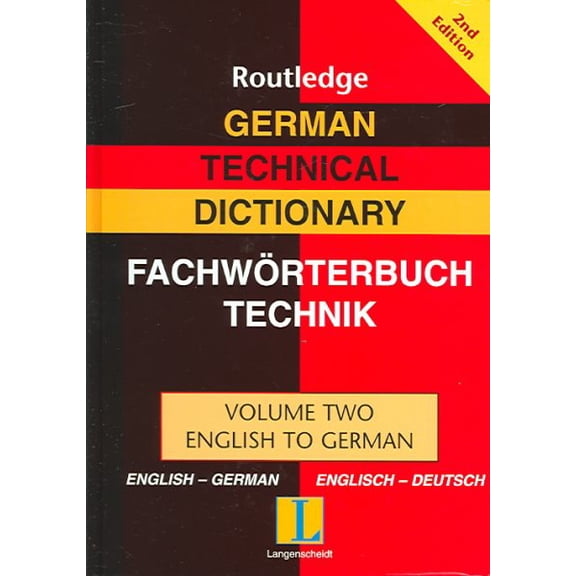 Pre-Owned German Technical Dictionary (Volume 2), (Hardcover)