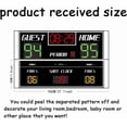 thumbnail image 2 of Basketball Scoreboard Wall Stickers Self Adhesive Decals Basketball Scoreboard Wall Decor Vinyl Art Mural Decals Waterproof Decoration for Kids Room Home Living Room Bedroom 37.7x23.6in for DIY, 2 of 9
