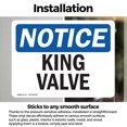 thumbnail image 3 of (2 Pack) King Valve OSHA Notice Sign 24 Inch X 18 Inch Vinyl Label Decal Sticker Weather Resistant, UV Protected for Workplace, Business, and Construction Site, Made in the USA, 3 of 7