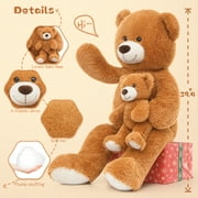MaoGoLan Mommy and Baby Giant Teddy Bear 39 Bear Stuffed Animal Plush Toy