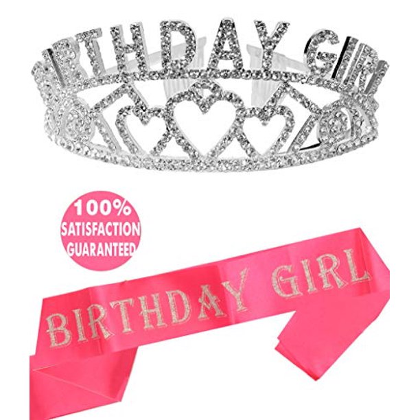 Birthday Decorations, Happy Birthday, Birthday Girl Sash and Tiara