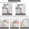 thumbnail image 5 of Universal Foaming Extension Tube 360 Free Bending Faucet Lengthening Extender Bathroom Adjustable Faucet Extender C, 5 of 5