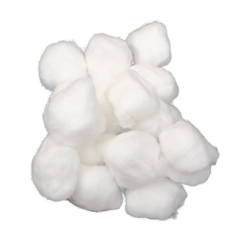 5 Packs of Pure Cotton Ball Makeup Remover Cotton Ball Face Cleaning Ball  Absorbent Ball White (1 Pack for 100Pcs)
