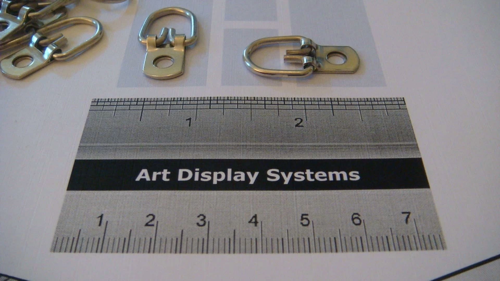 CRESTIN- 25 Medium D-Ring Picture Hanger Strap Mirror Hanger 100 # 6-1/2" Screw +Sample