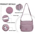 thumbnail image 4 of Pealwel Bolso de hombro para mujer, espacioso, con múltiples bolsillos, bolso cruzado para mujer, bolso con asa superior, 4 of 5
