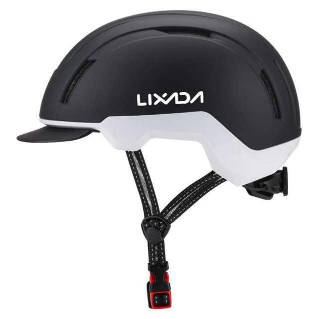 Tignapoo LIXADA Ventilated Cycling Helmet with Detachable Visor for Urban Commute and Sports, Size 59-61cm, Lightweight and Breathable Design in Multiple Colors