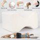 thumbnail image 4 of Orthopedic Knee Pillow, Ergonomic Cushion for Hips, Back, Legs and Knees, Ideal for Side Sleepers, White, 4 of 5