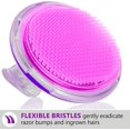 thumbnail image 2 of 3 Pack Exfoliating Brush and Precision Tweezers for Ingrown Hairs Treatment, Razor Bumps Shaving Irritation - Silicone Scrubbers Gift Set, Body + Face Skin Exfoliator Brush Dry Brushing Loofah, 2 of 5