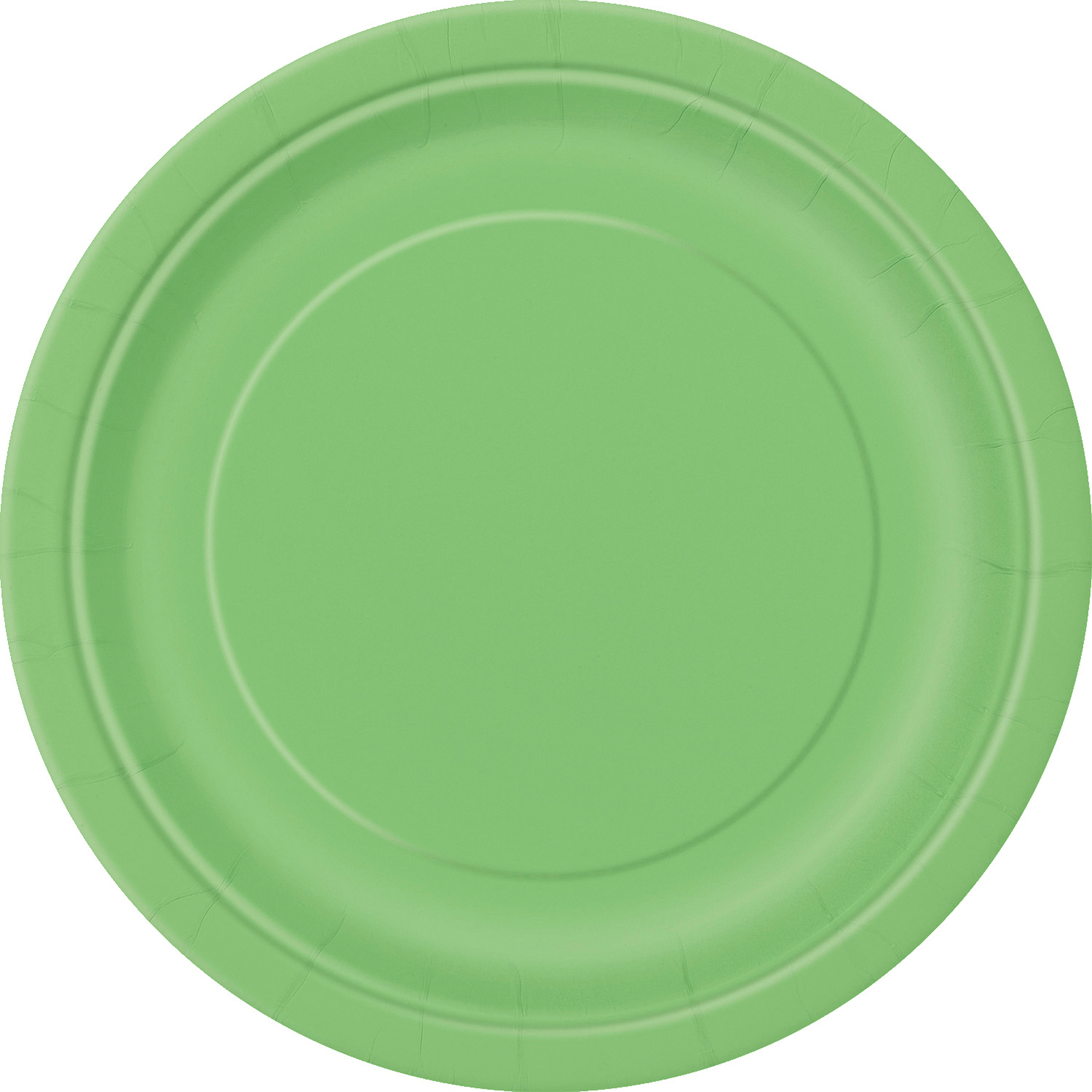 9" Neon Green Party Plates, 55 Count - image 2 of 2