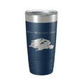 thumbnail image 1 of Blue Mountain Lake Map Tumbler Travel Mug Insulated Laser Engraved Coffee Cup New York 20 oz Navy Blue, 1 of 1