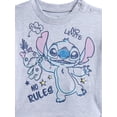 thumbnail image 6 of Stitch Baby Boys Short Sleeve Graphic Tee and Stripe Pants Set, 2-Piece, Sizes 0/3M-24M, 6 of 7