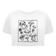thumbnail image 4 of Camiseta estampada con cuello redondo y cuello redondo a la moda para mujer, camiseta informal de manga corta Pompotops  hkajfhjk460209, 4 of 5