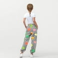 thumbnail image 3 of Riecok Jogger Sweatpants for Girls Waisted Drawstring with Pockets Printing Casual Trackpants Gray 13 Years, 3 of 7