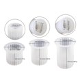 thumbnail image 3 of Striped Cylinder Candle Holder Molds for Making Tealight Holder Candle Holder Candlestick Home Decorations DIY Art Craft M, 3 of 4