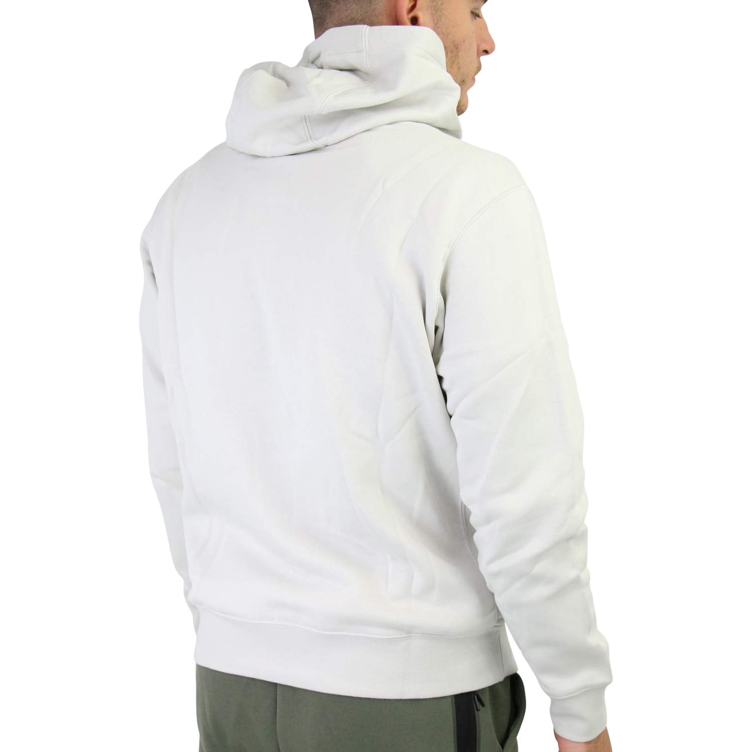 nike club fleece hoodie light bone