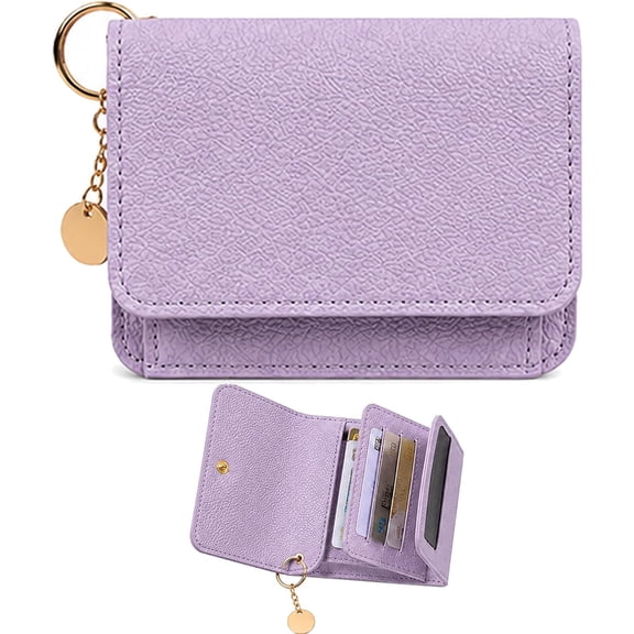 ARVOV Women's Elegant Minimalist Short Slim Wallet, Slim Wallet for Women, Tri-Fold Design, Multiple Card Slots, Zipper Coin Pocket, Compact Daily Carry