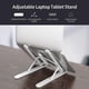 thumbnail image 4 of Adjustable Laptop Tablet Stand Multi-angle Laptop Holder Portable & Foldable Laptop Riser for 10-16' laptops Hollow Design Black, 4 of 5
