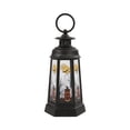 thumbnail image 2 of Halloween Vintage Silhouette Lantern 5.70IN Silhouette LED Lantern with Hanging Ring Spooky Lamp Halloween Decorations for Dining Table Fireplace Mantel Window Tree Branch Indoor Home Decorations, 2 of 6