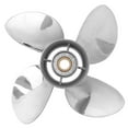 thumbnail image 2 of Cergrey Propeller For ,4 Blades Outboard Propeller Stainless Steel 13 X 19 RH Pitch Fit For 50‑130HP Engine,Outboard Propeller, 2 of 8