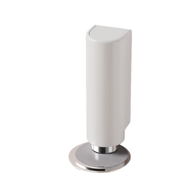 Bewildely Topes magnéticos extensibles para puertas, silenciosos, sin necesidad de taladrar, con cuña, ideales para habitaciones, dormitorios, Decoración del hogar blanco