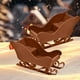 thumbnail image 5 of Mini Trineo de Papá Noel Decorativo, Trineo y Carro de Renos de Plástico, Adornos de Mesa para Árbol de Navidad, Decoración Navideña para El Hogar - Juego de 2 | 13 Cm X 5 Cm X 6 Cm | Manualidades y, 5 of 6