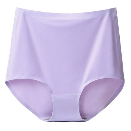 ameIAEA Stretchy Soft Underwear for Women High Rise Silk Seamless Panties Full Coverage Invisible Briefs