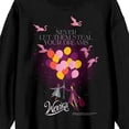 thumbnail image 6 of Wonka 2023 Never Let Them Steal Your Dreams Crew Neck Long Sleeve Black Adult Sweatshirt-Small, 6 of 7
