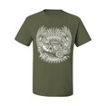 thumbnail image 2 of Wild Bobby, Shake Rattle And Roll Vintage Hot Rods Pop Culture Men's Graphic T-Shirt, Military Green, 3XL, 2 of 3