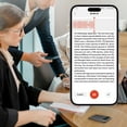 thumbnail image 5 of HUISZJ AI Voice Recorder, AI Voice Recorder AI Record Translation Device, 188 Language Transcribe & Summarize Recorder for Business Travel(64GB), 5 of 10
