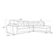 thumbnail image 4 of Sala Esquinera de Piel Genuina Sofá y Cheise Long ConfortoPiel Verona Marfil, 4 of 4