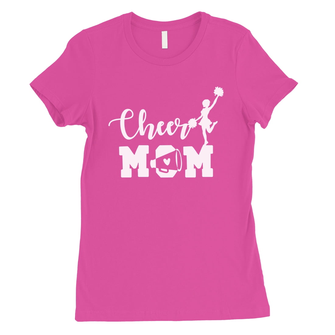 Cheer Mom Womens Hot Pink Funny Mom Quote Shirt Mother's Day Gift ...