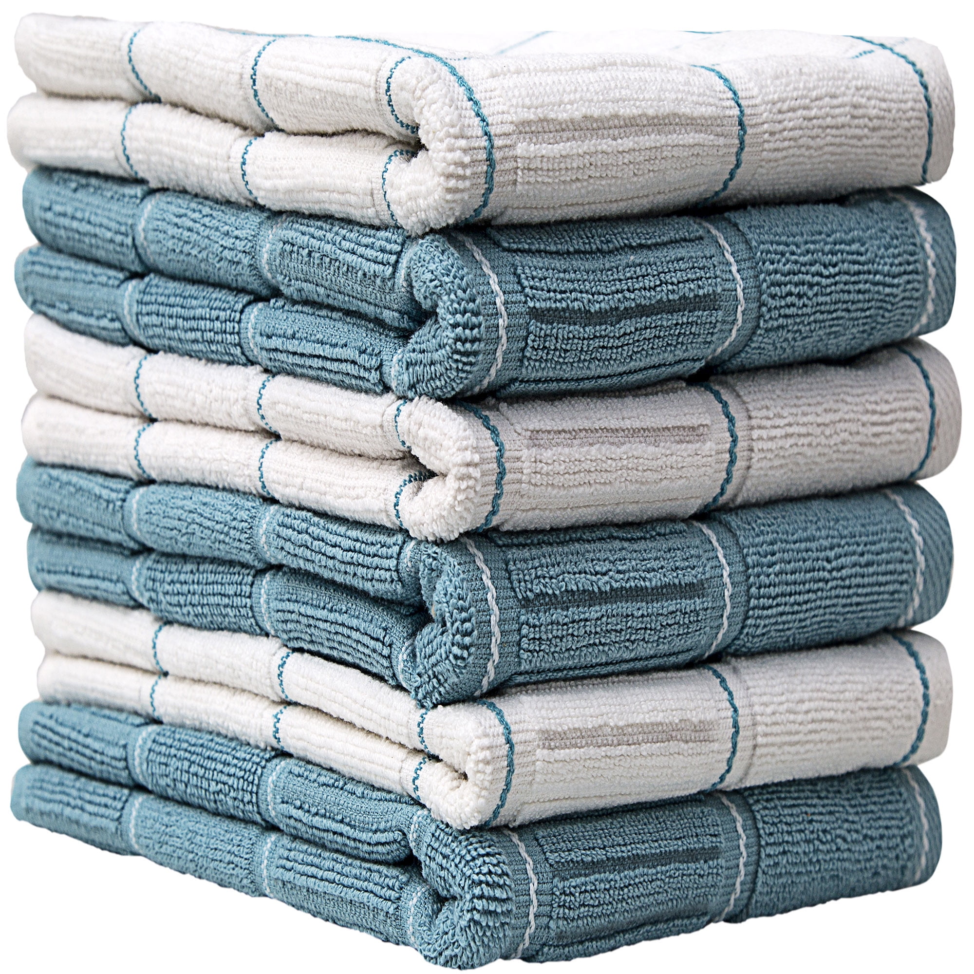 Tablero 16 x 28 in. Absorbent 100 Percent Cotton Hand Kitchen Towel,  Multi-Color - Set of 8
