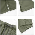 thumbnail image 6 of mihongmao Cotton Scrubs for Women Black Cozy Fit Wide Leg 4 Way Stretch Nursing Clinic Uniform Short Sleeve Nurse Workwear Separate Set Suit with Pocket Army Green L, 6 of 6