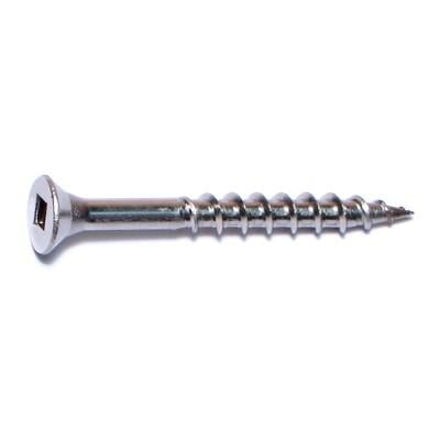 

#8 x 1-5/8 18-8 Stainless Steel Square Drive Bugle Head Deck Screws (40 pcs.)