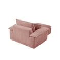 thumbnail image 7 of Miniyam 63" x 47" Oversized Chaise Lounge Chair Indoor with Thick-Cushioned Ottoman, Cloud-Like Comfort, No Assembly Required, Pink, 7 of 7