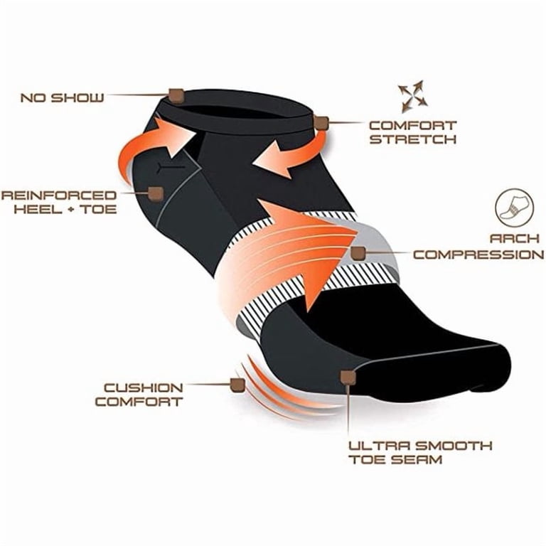 AND1 Men's Cushioned No Show Socks 12-Pack photo 2