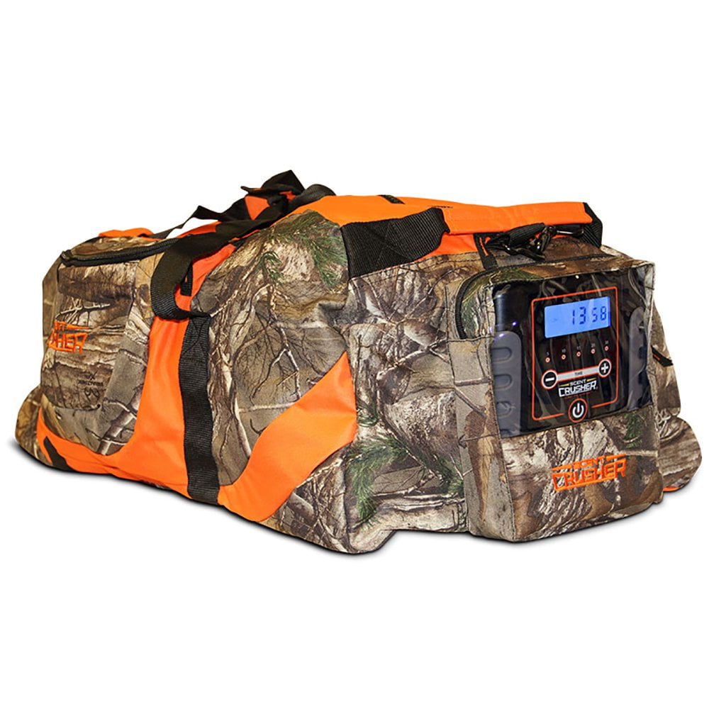 Scent Crusher RealTree Camo Odor Eliminating Hunting Gear Bag w/ Ozone