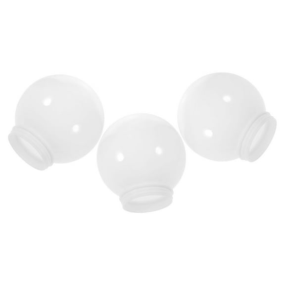 3 Pcs Lamp Shade Replacement Globe Lampshade Clip Bulb White