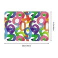 thumbnail image 3 of Front Door Mat Indoor Outdoor Outside Entrance - 16*24in Washable Colorful Math Number Thin Bathroom Rugs Fit Under Door, Bath Rugs for Bathroom, Kitchen Rugs Mats for Floor, 3 of 6