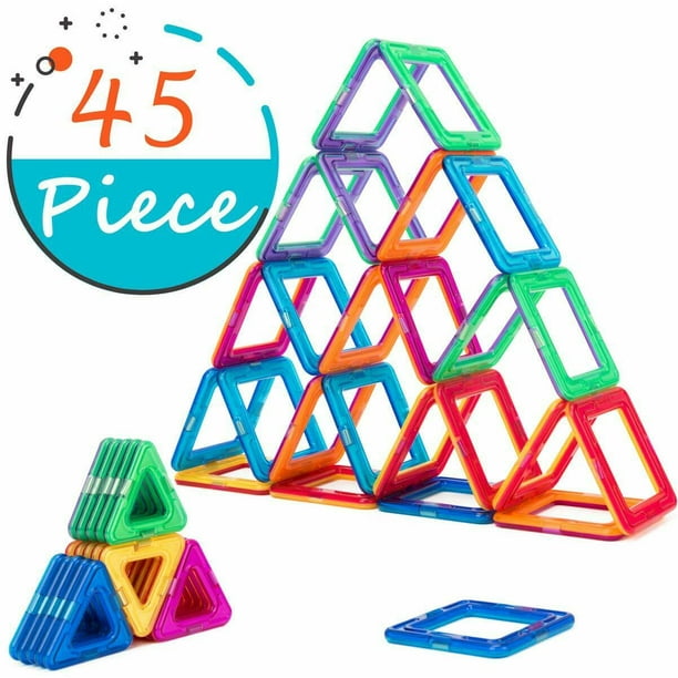 Cossy STEM Tiles 3D Blocks Building Set, 45 Pieces Walmart