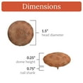 thumbnail image 4 of 25 Pack 1.5 Inch Rusted Finish Decorative Door Nail Clavos By Borderland Rustic Hardware, 4 of 4