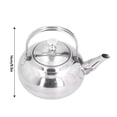 thumbnail image 6 of 0.8 L Stainless Steel Coffee Pot Teapot Durable Kettle Cold Water Short Spout for Home Kitchen Hotel Restaurant, 6 of 9