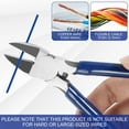 thumbnail image 4 of EIMELI 2Pcs Diagonal Cutters Precision Diagonal Cutting Pliers Ultra Sharp Spring Loaded Wire Clippers Professional Small Flush Cutter, 4 of 9