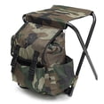 thumbnail image 1 of Backpack Stool Cooler Chair, Anti Fouling Easy To Clean Foldable Carry Stool Chair Storage Bag Adjustable Strap Strong Bearing Capacity  for Hiking, 1 of 8
