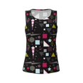 thumbnail image 4 of Gaeub Colorful Geometry Women's Workout Tank Tops Lightweight Sleeveless Shirts for Women for Athletic Running Tennis Yoga - Small, 4 of 9